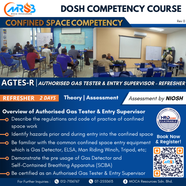 AUTHORISED GAS TESTER & ENTRY SUPERVISOR (REFRESHER) - AGTESR - MOCA ...